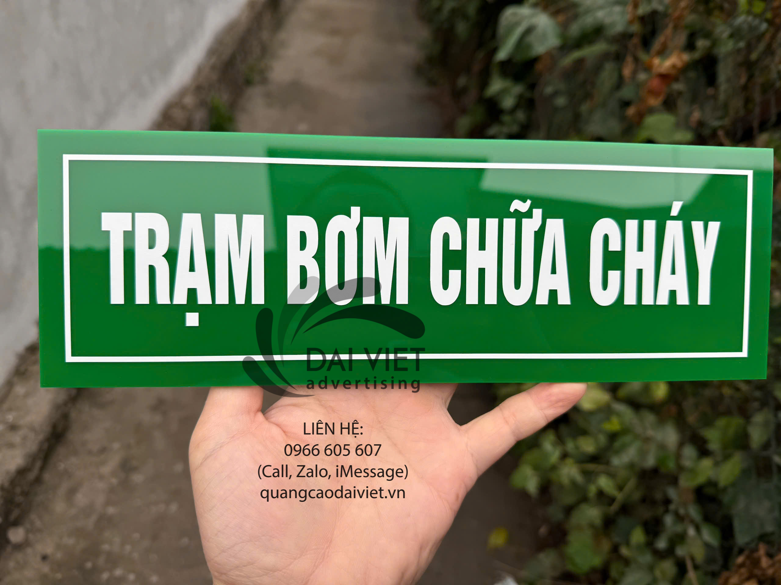 Làm Biển Trạm Bơm Chữa Cháy: Uy Tín – Chất Lượng